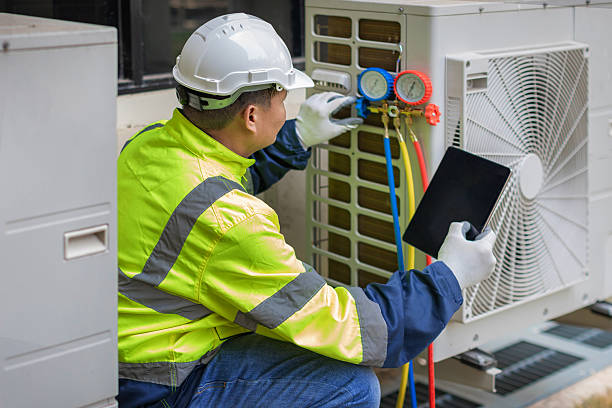 Professional Hvac Installation technician working in Milford Center, OH